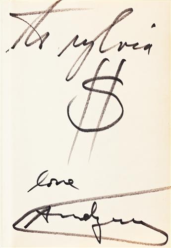 WARHOL, ANDY. Warhol and Hackett. POPism. Signed and Inscribed, thrice, to American actress Sylvia Miles.